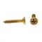 Prime-Line Wood Screw, Flat Head, Phillips Drive No. 6 X 3/4in Solid Brass 25PK 9034615 - alternate 2